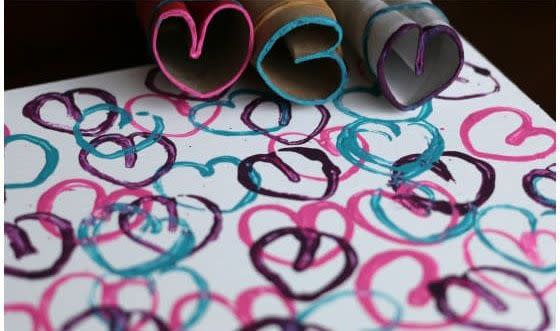 Heart Stamp Art