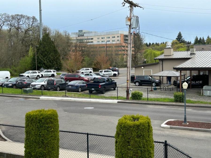Deputies were involved in a shooting near a Walgreens in the area of Salmon Creek on Apr. 13, 2024. (KOIN)
