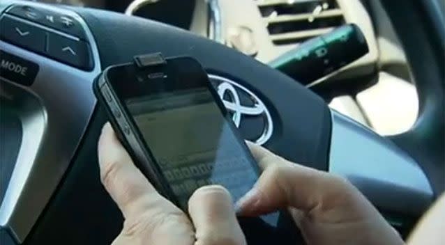 WA's road safety commissioner has called for a debate on tougher penalties for those caught using mobile phones in public. Photo: 7 News