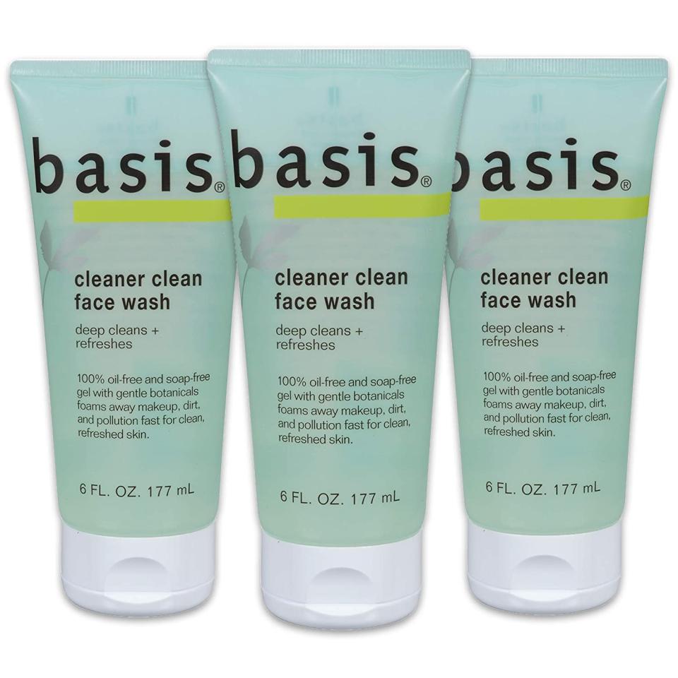 Basis Cleaner Clean Face Wash; best skincare on Amazon under $15
