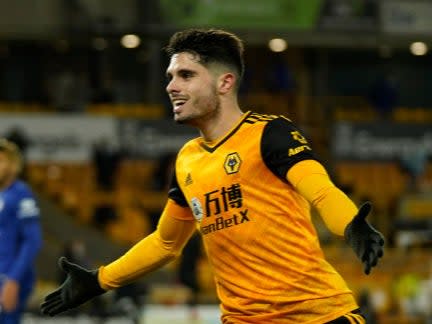 Pedro Neto of Wolves celebrates (Getty)