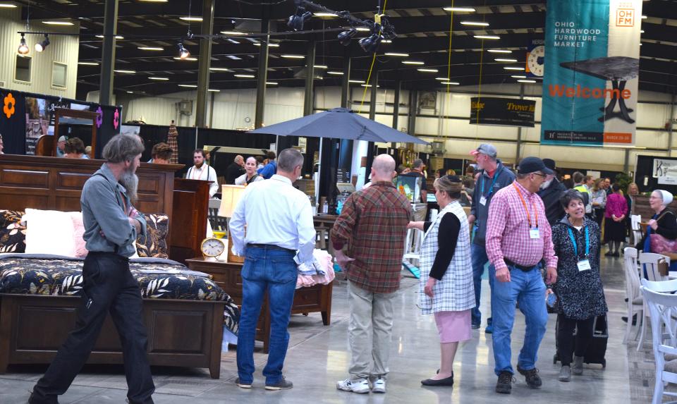 Hundreds of hardwood furniture manufacturers held their annual market last week for retailers from across the country to see what's available in Holmes County. The Ohio Hardwood Furniture Market was held at the Exposition Center at Harvest Ridge and Mount Hope Auction Event Center.