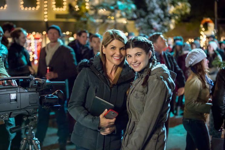 Loughlin and her daughter Isabella Giannulli (Credit: Ricardo Hubbs/Crown Media)