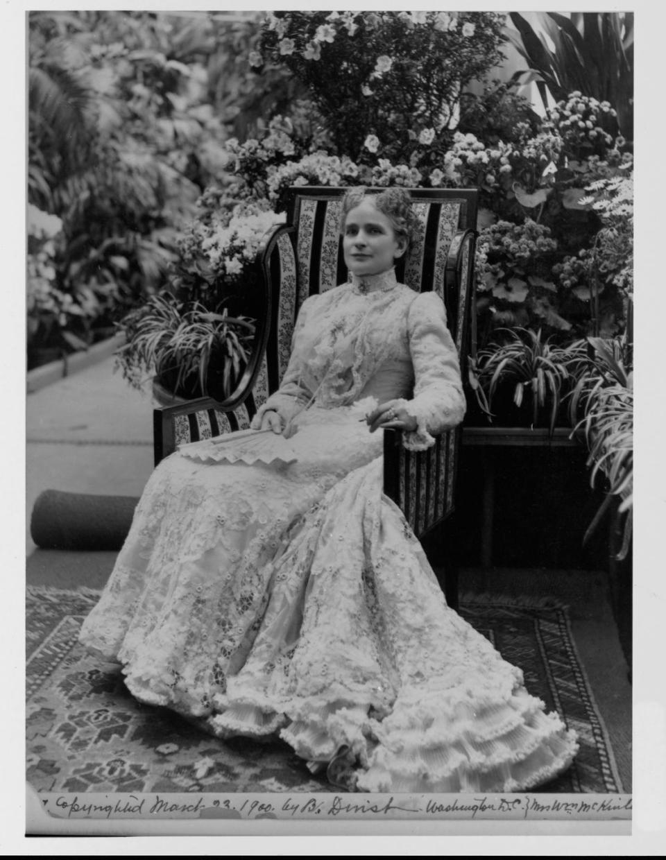 Ida Saxton McKinley, 1900