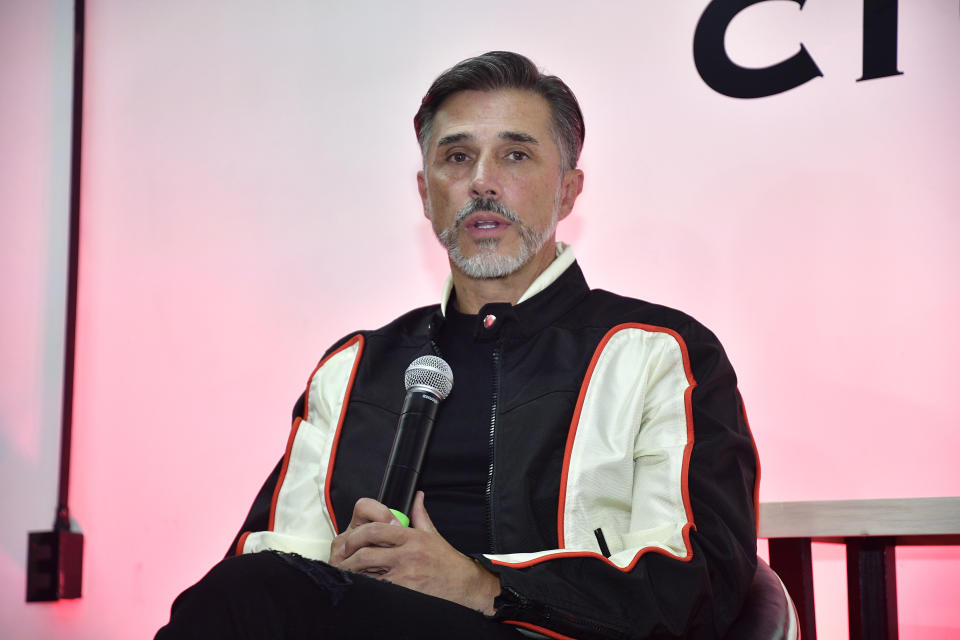 MEXICO CITY, MEXICO - MAY 29: Sergio Mayer during a press conference for `En familia con los Mayer´ podcast at Revista Influencer Instalaciones on May 29, 2023 in Mexico City, Mexico. (Photo by Jaime Nogales/Medios y Media/Getty Images)