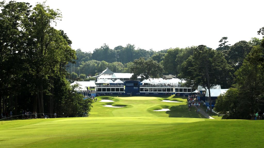  Sedgefield CC 18th hole GettyImages-1165938781  Wyndham Championship Live Stream 