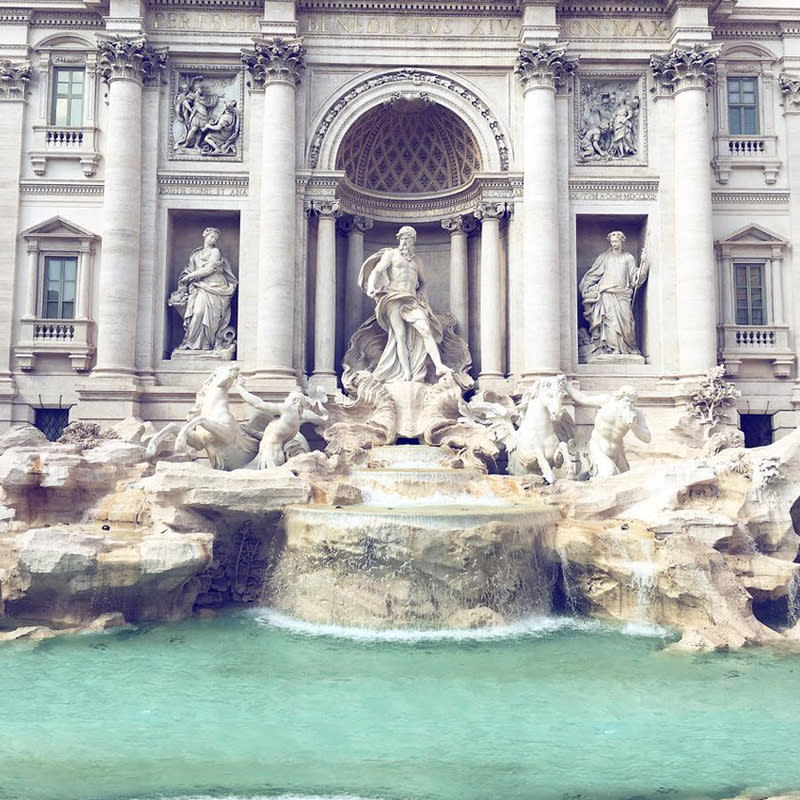 Throw Coins In The Trevi Fountain, Rome