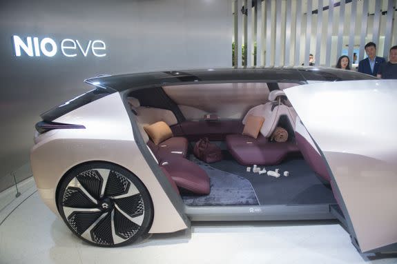 A look inside the Nio Eve concept car.