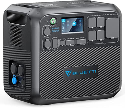 BLUETTI Portable Power Station AC200MAX, 2048Wh LiFePO4 Battery Backup, Expandable to 8192Wh w/…