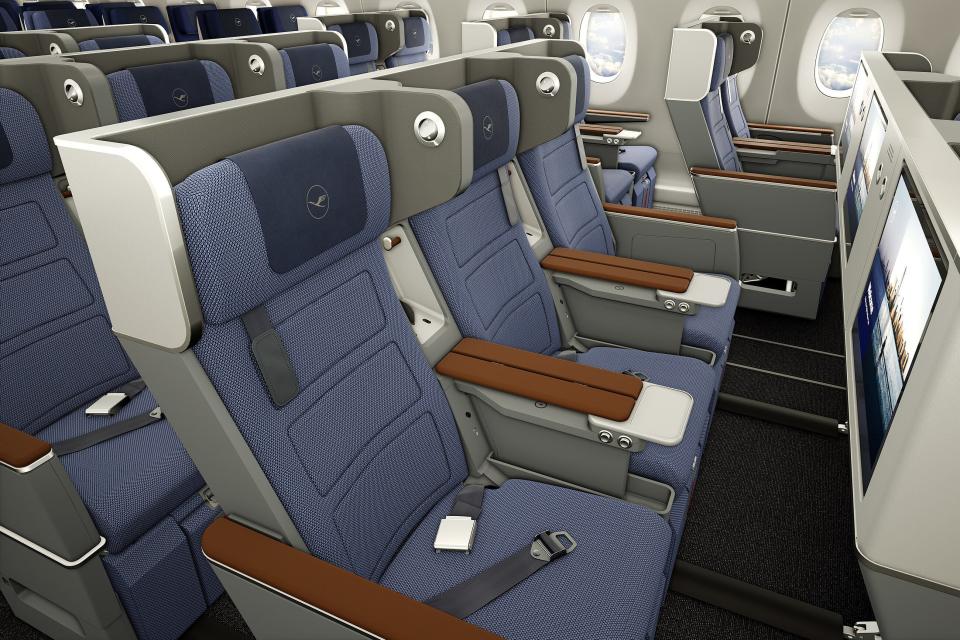 Lufthansa's new long-haul premium economy.