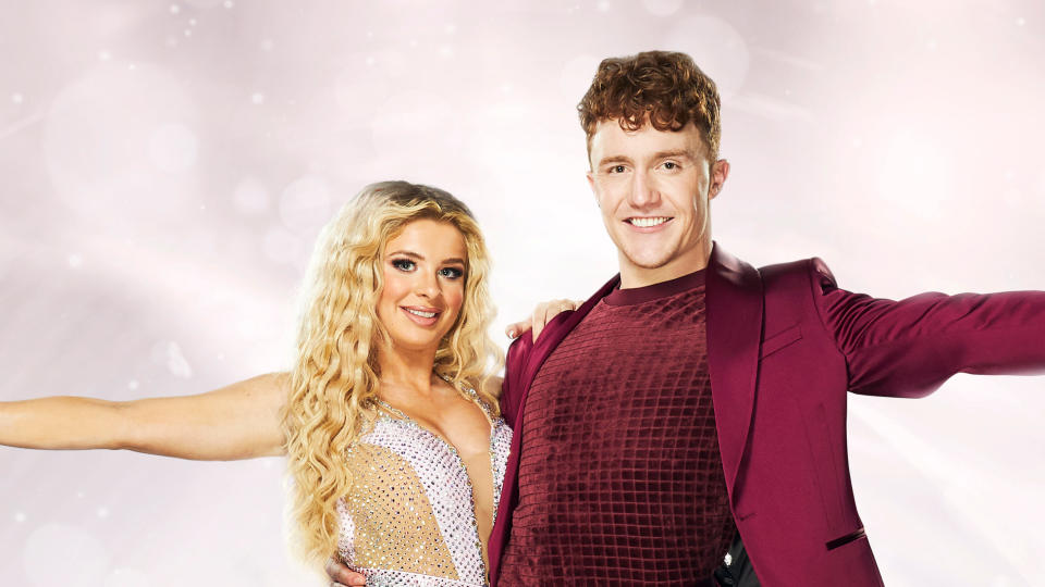 Liberty Poole teamed with professional skater Joe Johnson on &#39;Dancing On Ice&#39;. (ITV)