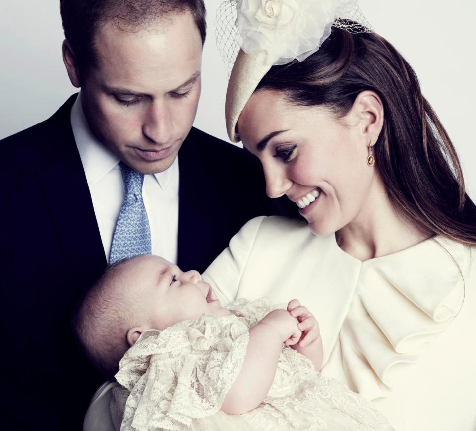 An heir is born! Kate and William became parents to Prince George, who instantly became third in line to the throne behind his father, in July 2013.