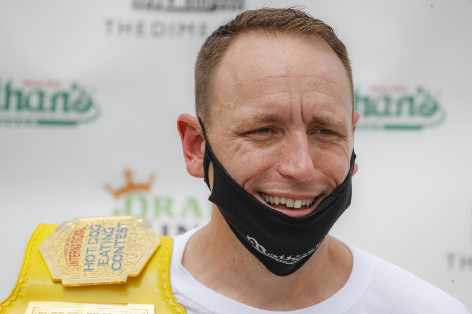 Competitive eater Joey Chestnut.