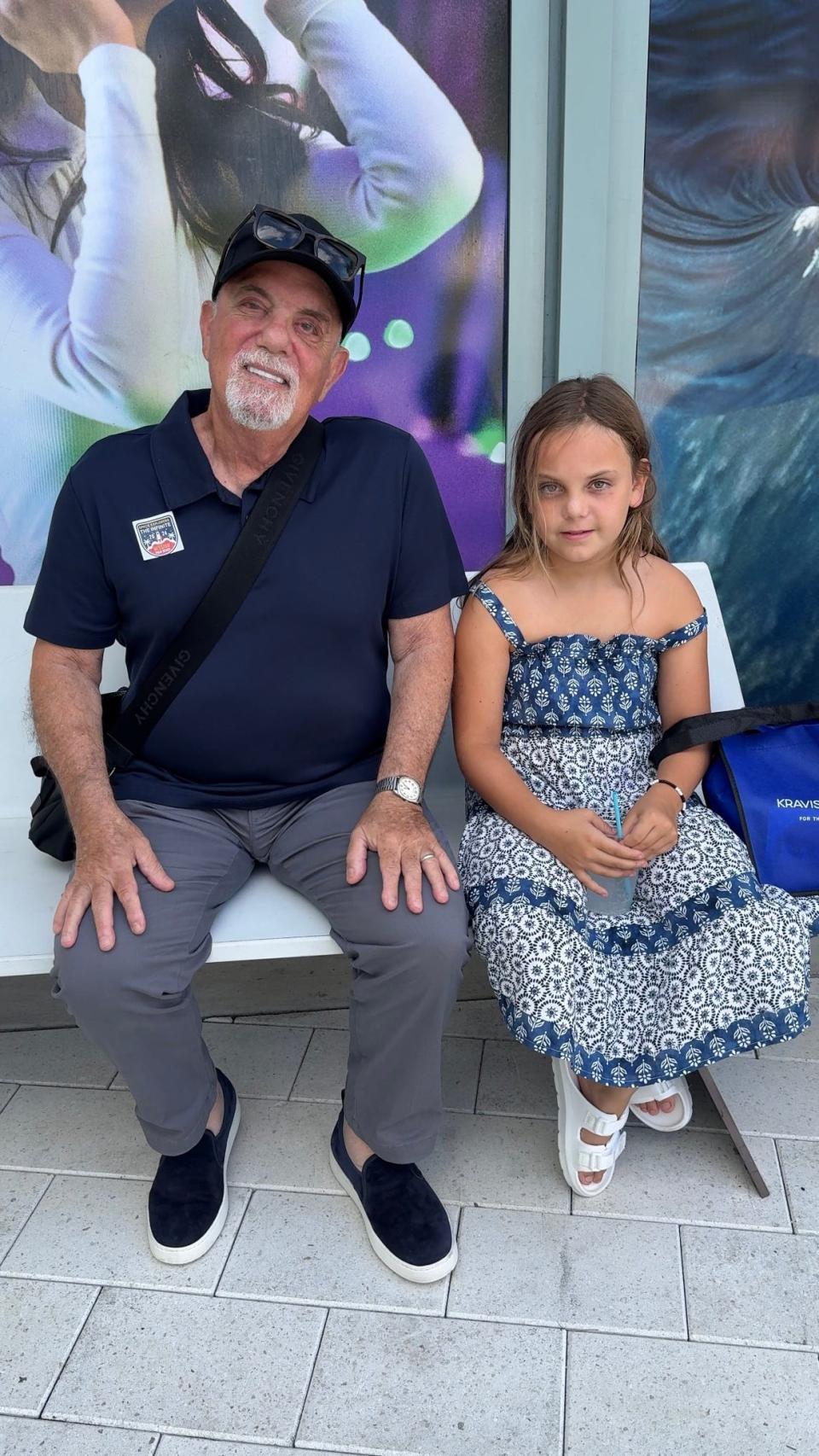 Rocker and part-time Palm Beach County resident Billy Joel and his daughter Della Rose, 8, on June 5 attended a showing of "Space Explorers: The Infinite" at the Kravis Center for the Performing Arts in West Palm Beach.