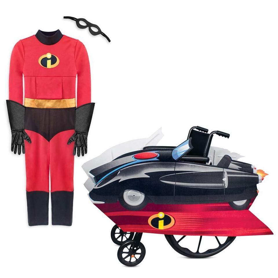 <p>Incredibles fans can take a ride in their own Incredibmobile. The Incredibles costume is made from stretchy material that opens at the back, and also has a flap in the front for tube access. The costume and wheelchair cover can be purchased separately. </p><p><a class="link " href="https://go.redirectingat.com?id=74968X1596630&url=https%3A%2F%2Fwww.shopdisney.com%2Fthe-incredibles-adaptive-collection-for-kids-pskidsadptvbndlincrdble081020.html&sref=https%3A%2F%2Fwww.goodhousekeeping.com%2Fholidays%2Fhalloween-ideas%2Fg33632924%2Fadaptive-wheelchair-halloween-costumes%2F" rel="nofollow noopener" target="_blank" data-ylk="slk:SHOP NOW;elm:context_link;itc:0;sec:content-canvas">SHOP NOW</a></p>