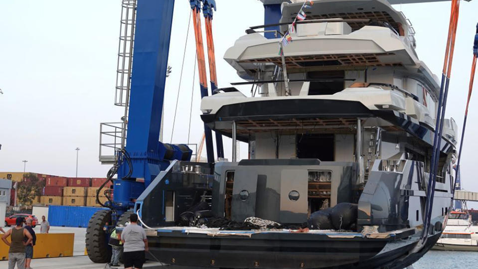 The vessel was launched on August 5. - Credit: AvA Yachts