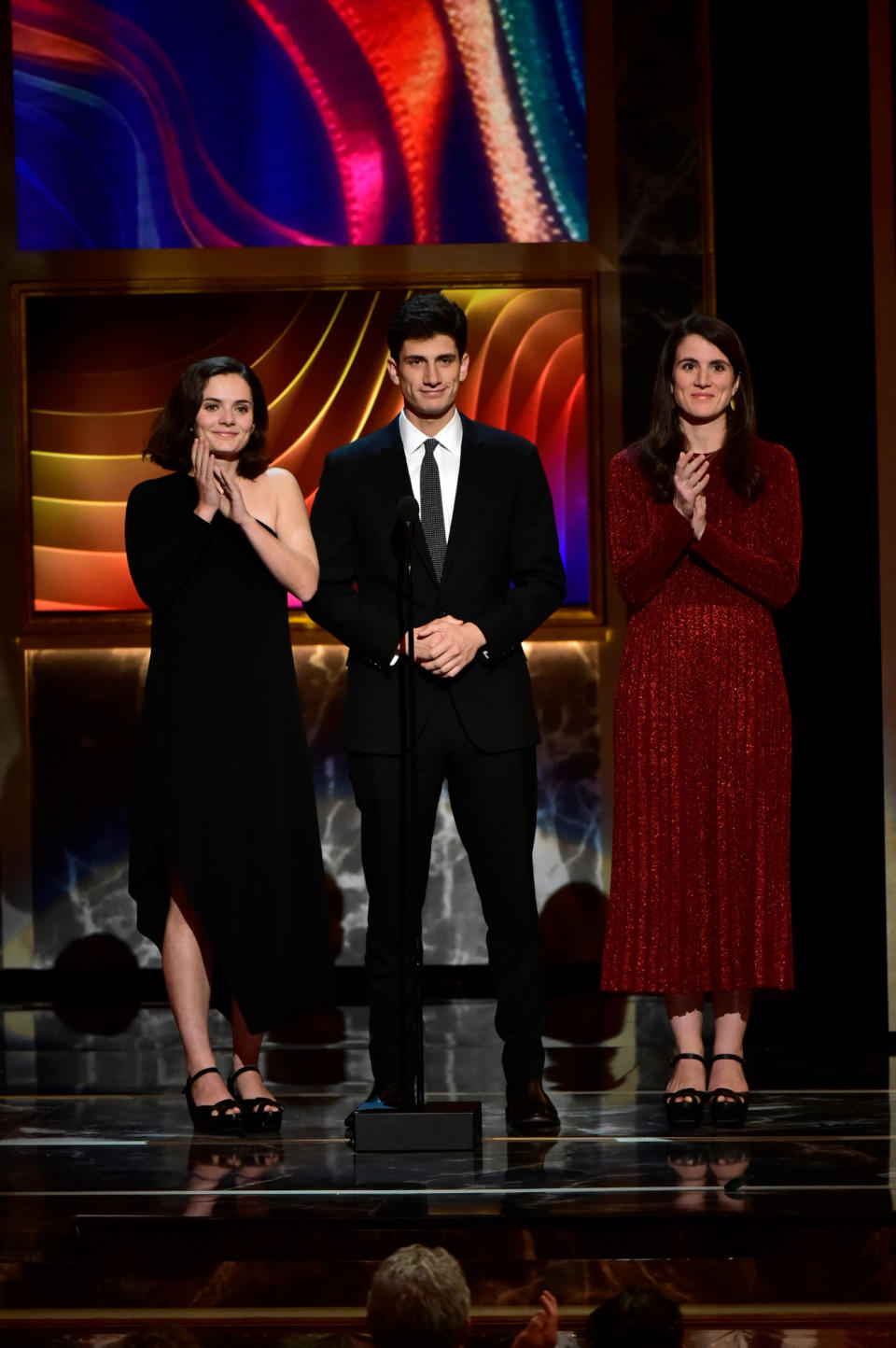 Jack Schlossberg looks like jfk jr, Rose Schlossberg, Jack Schlossberg, and Tatiana Schlossberg at the The 39th Annual Kennedy Center Honors on December 4, 2016