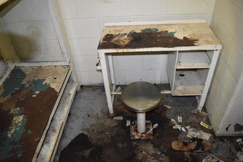 Lashawn Thompson's cell at Fulton County Jail 