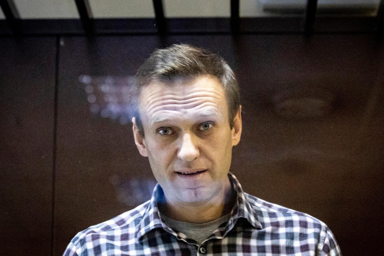 Imprisoned Russian opposition leader Alexei Navalny (Copyright 2021 The Associated Press. All rights reserved.)