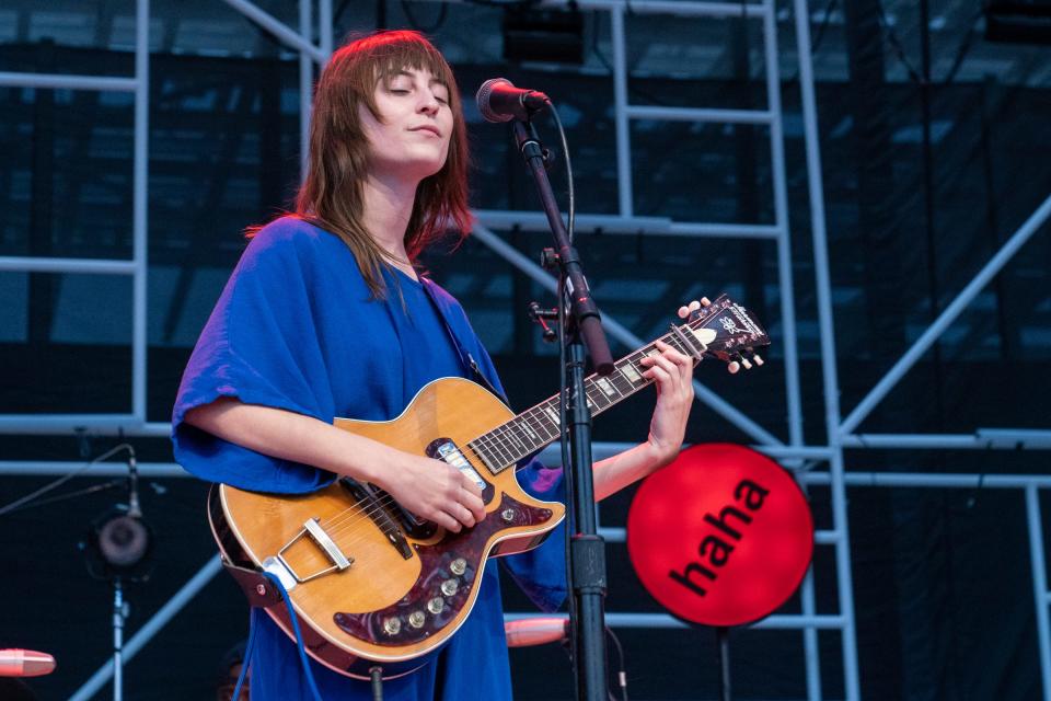 Faye Webster performs at the Moody Amphitheater in Waterloo Park on May 4, 2022, in Austin, Texas.