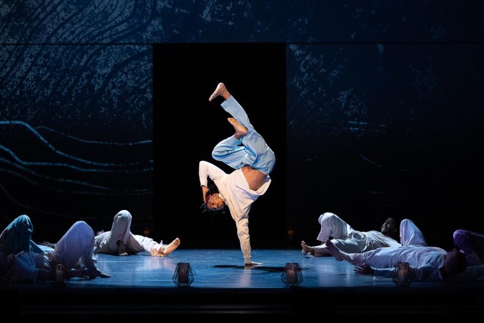 Sting’s music gets a fresh flip in “Message in a Bottle,” a dance production at New York City Center through Sunday. CHRISTOPHER DUGGAN