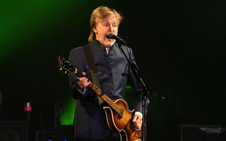 McCartney duetted spookily with late great musical partner John Lennon - REUTERS