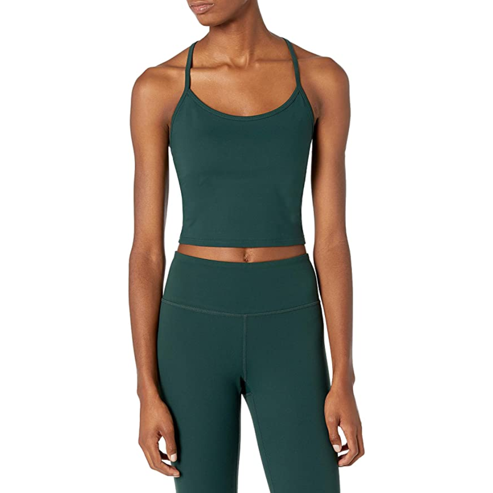 43) Core 10 Women's Spectrum Cropped Strappy Tank