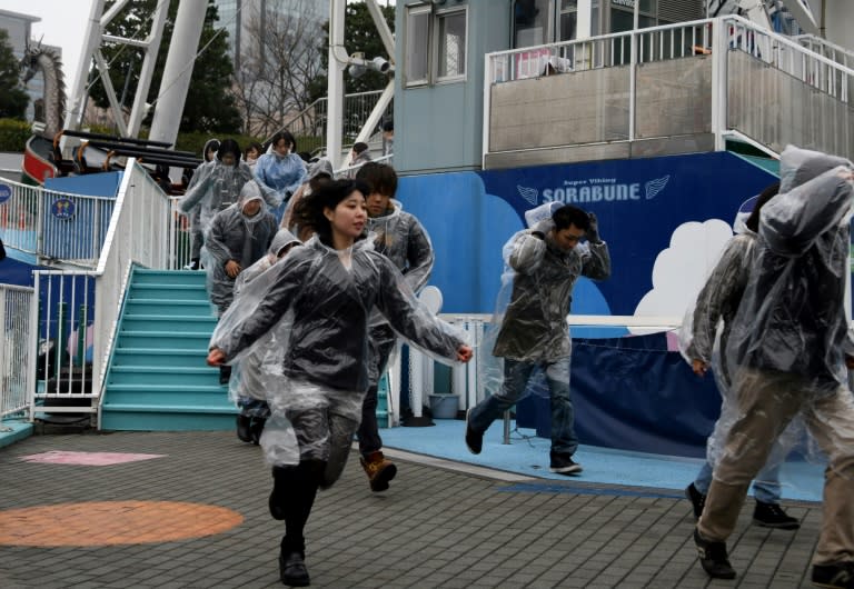 It was the first evacuation drill in Tokyo