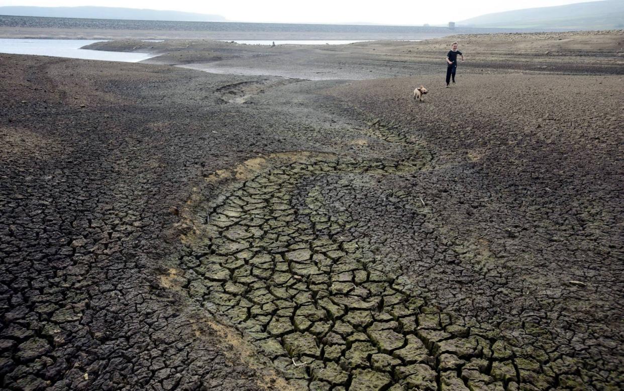 Depleted water stocks in Selset reservoir in the North Pennines earlier this month - North News & Pictures