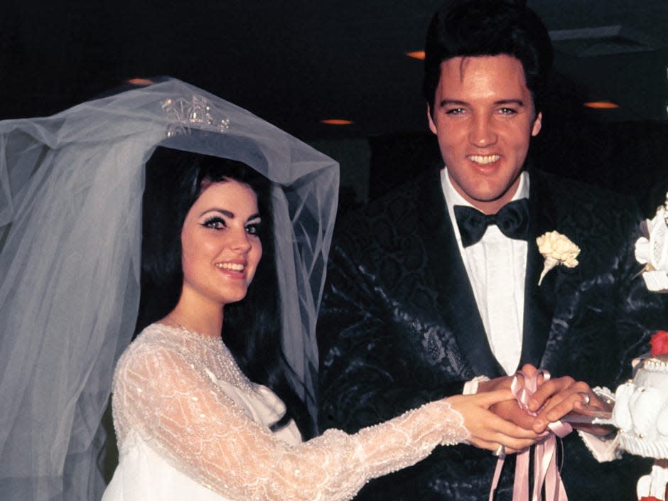 Elvis and Priscilla Presley wedding May 1 1967   credit Photofest