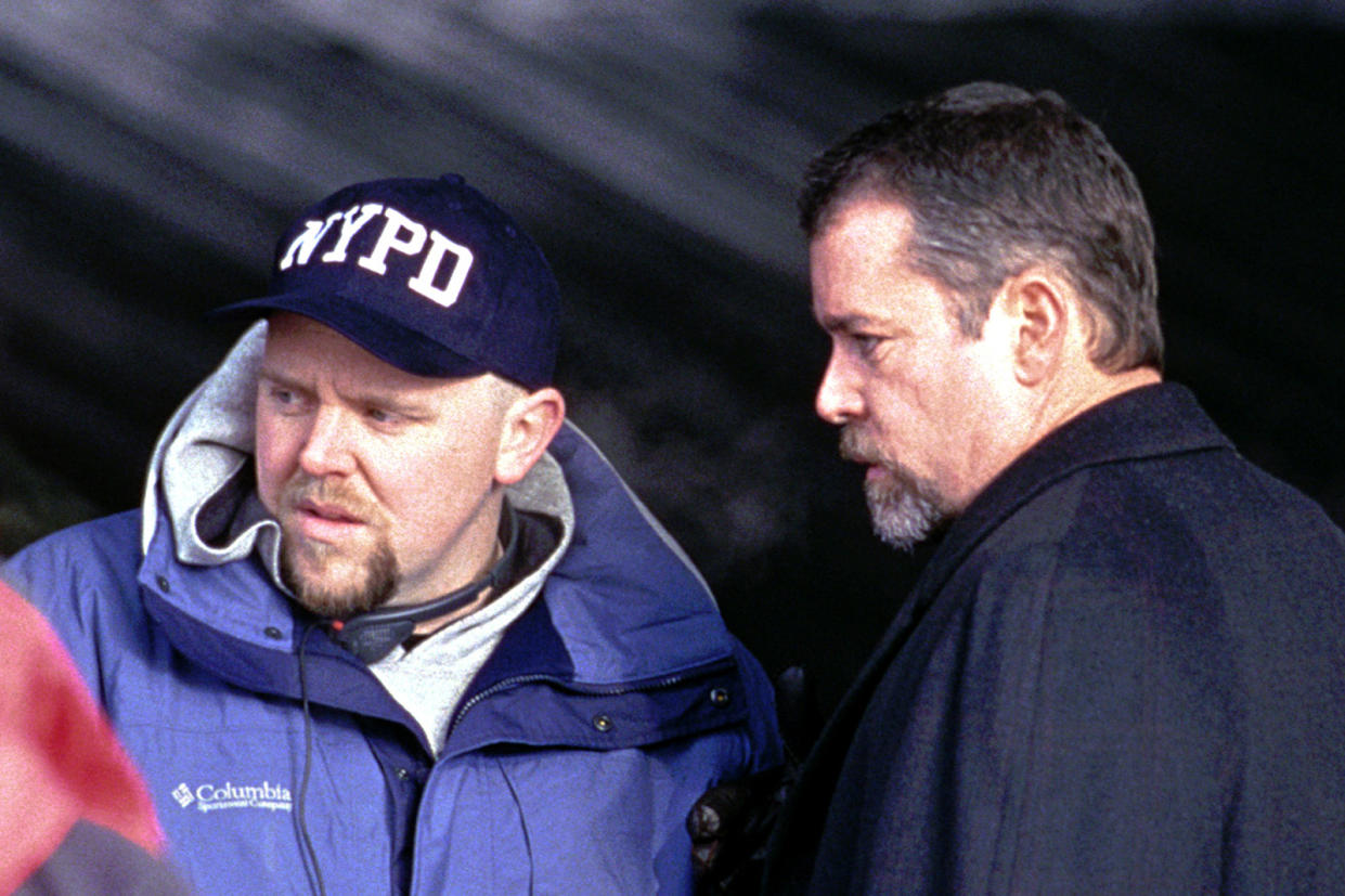 NARC, Director Joe Carnahan, Ray Liotta on the set, 2002, (c) Paramount/courtesy Everett Collection - Credit: Paramount Pictures/Everett Collection