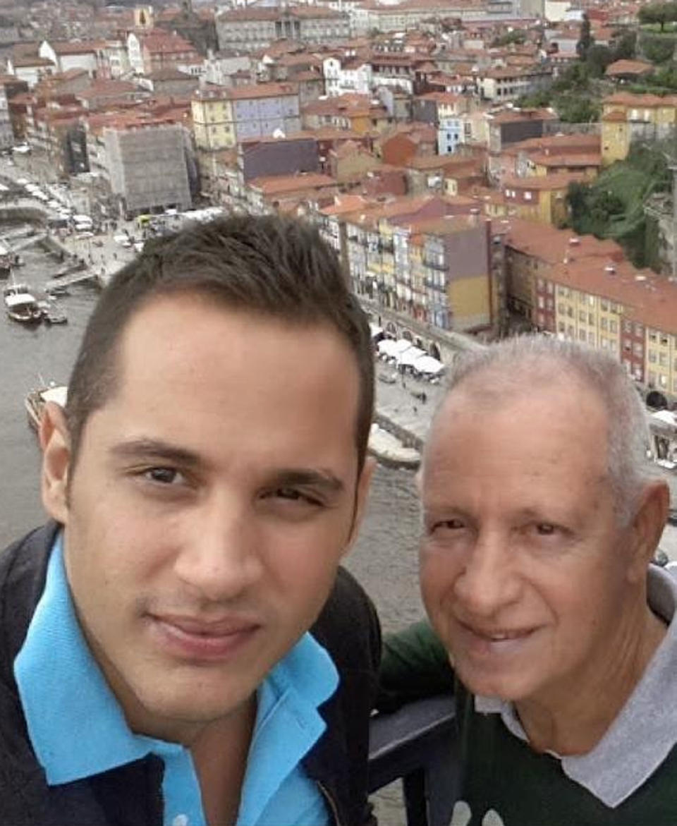 This photo was taken four years ago when Jean Vilaro saw his father, Salvador Vilaro, for the last time. Photo: Supplied/ Jean Franco Vilaro Campos