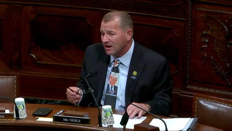 Rep. Troy Nehls of Texas speaking about potential taser drones at the congressional committee hearing Unmanned Aerial Systems: An Examination of the Use of Drones in Emergency Response on May 16, 2024 in Washington, D.C. - Screenshot: YouTube