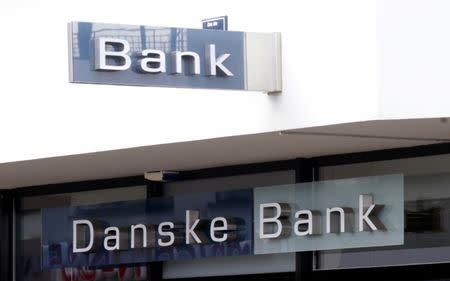 Danske bank logo is seen on a branch office in Riga August 1, 2013. REUTERS/Ints Kalnins/File Photo