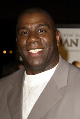 Magic Johnson at the LA premiere of New Line's A Man Apart