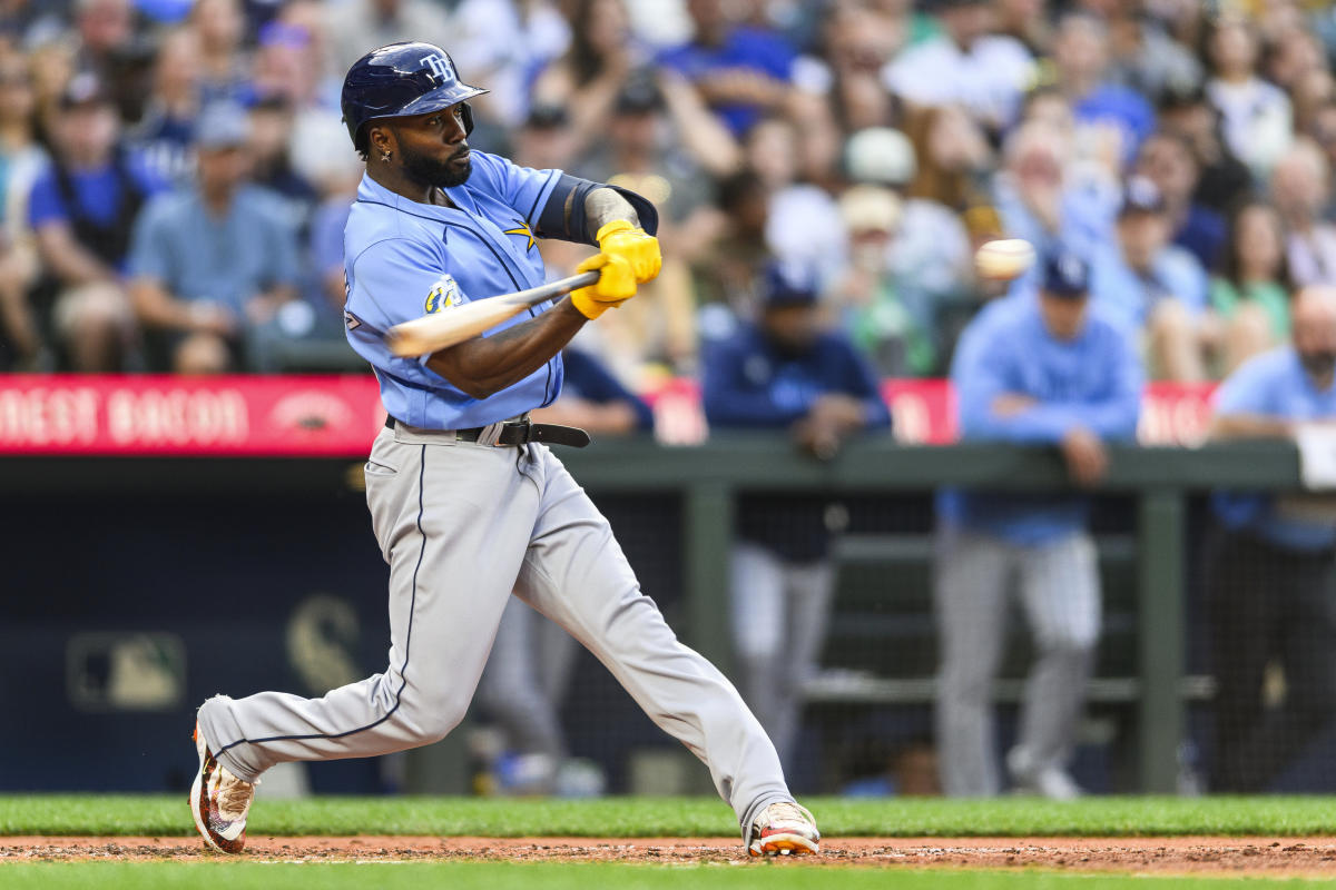 Randy Arozarena of the Tampa Bay Rays poses during the 2023 Tampa