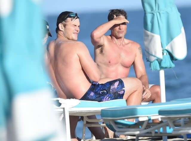 Chris Pratt and Rob Lowe in Santa Barbara