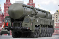 <b>Russia</b> is estimated to have about 11,000 nuclear weapons: 2430 strategic and about 2000 non-strategic warheads that are considered operationally deployed; and about 3000 strategic and up to 3300 non-strategic warheads awaiting dismantlement. Russia’s delivery vehicles include about 330 operationally deployed ballistic missiles of five different types that carry about 1100 warheads; nine submarines carrying 16 SLBMs; and 72 heavy bombers capable of carrying more than 800 airlaunched cruise missiles. Russia is estimated to have about 737±120 tons of HEU and 145±8 tons of weapongrade plutonium.