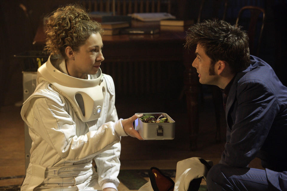 DOCTOR WHO, (from left): Alex Kingston, David Tennant, 'Silence In The Library', (Season 4, aired May 31, 2008), 2005-. ©
