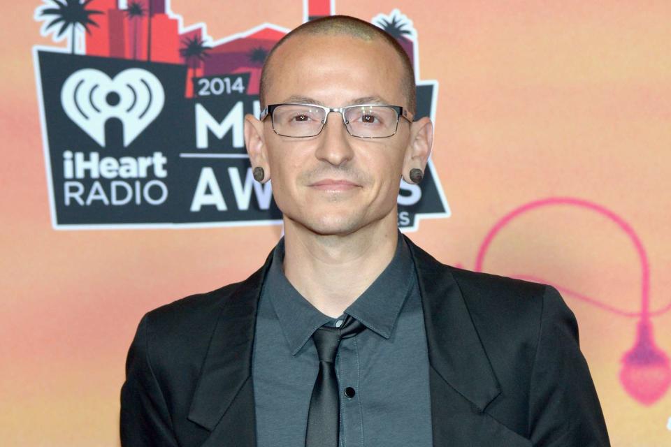 <p>Michael Buckner/NBCU Photo Bank/NBCUniversal via Getty</p> Chester Bennington in Los Angeles in May 2014
