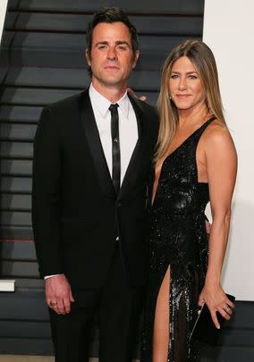 When Jennifer Aniston and Justin Theroux met on the 