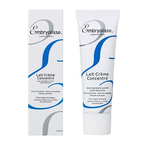 <p>Lait-Crème Concentré, Face Cream & Makeup Primer</p><p>amazon.com</p><p>$16.00</p><p><a href="https://www.amazon.com/dp/B004KELK4C?tag=syn-yahoo-20&ascsubtag=%5Bartid%7C10055.a.42386648%5Bsrc%7Cyahoo-us" rel="nofollow noopener" target="_blank" data-ylk="slk:Shop Now;elm:context_link;itc:0;sec:content-canvas" class="link ">Shop Now</a></p><span class="copyright">Embryolisse</span>