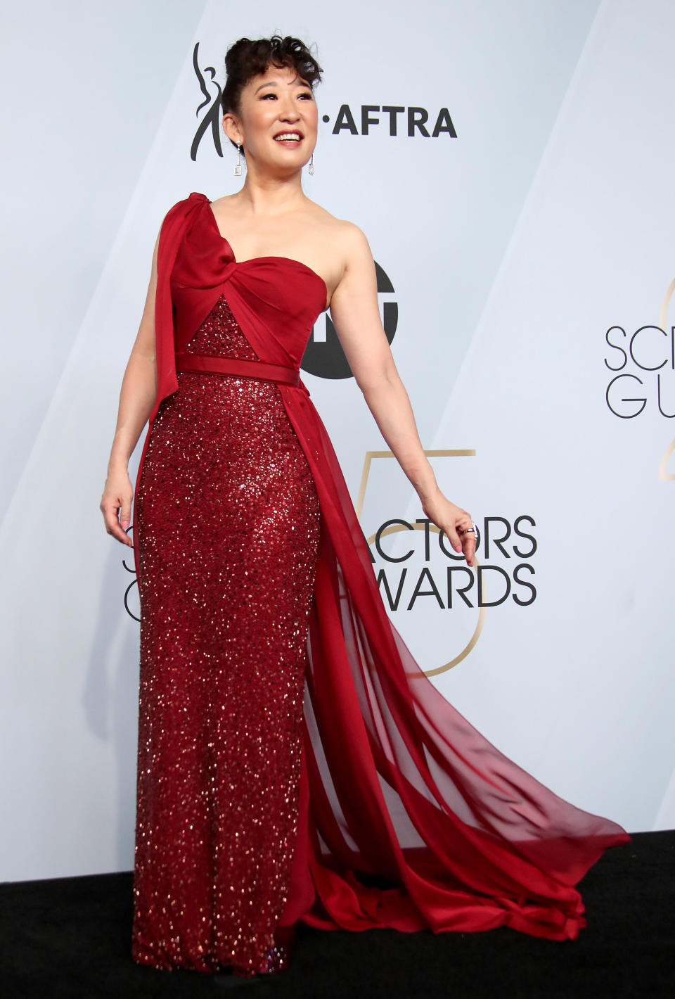 Sandra Oh at the 25th annual SAG Awards in Los Angeles on Jan. 27.