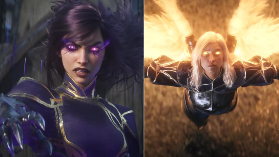 It's always cool to see references of a champion's skill in a cinematic - Like Morgana and Kayle's ultimate skills. (Photo: Riot Games)