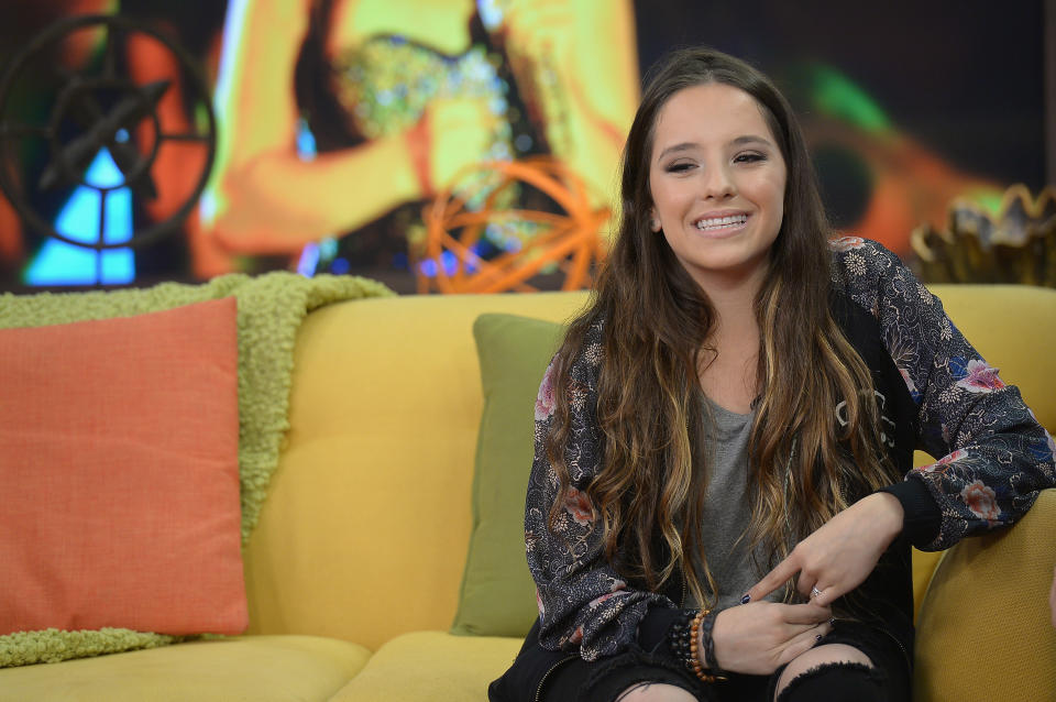 Evaluna Montaner en el set del programa Despierta America de Univision el 8 de mayo de 2015 en Miami, Florida.  (Foto: Gustavo Caballero/WireImage)