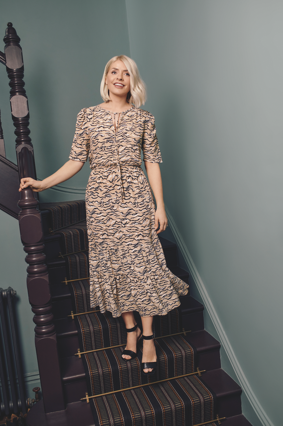 Holly's latest affordable M&S dress is sure to be a hit. (Marks & Spencer)