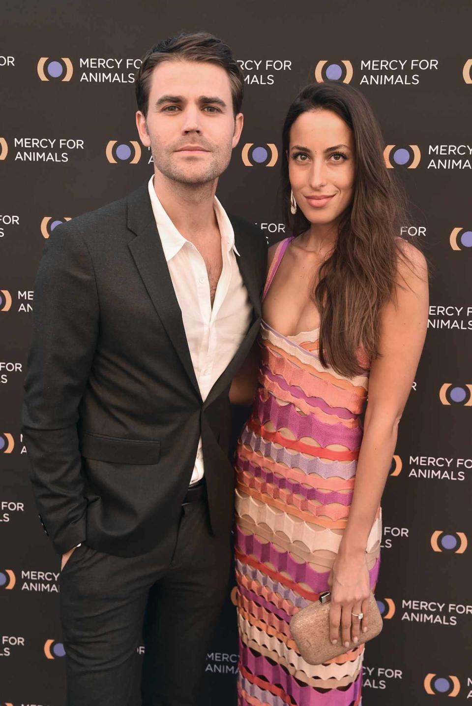 Paul Wesley And Ines De Ramon attend the Mercy For Animals 20th Anniversary Gala at The Shrine Auditorium on September 14, 2019 in Los Angeles, California