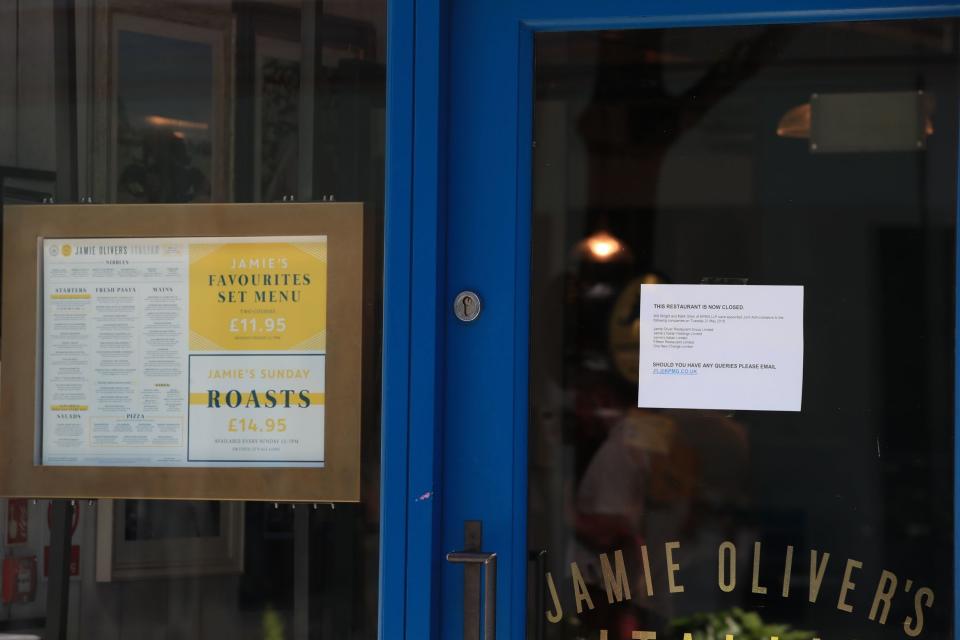 Jamie Oliver's restaurant chain collapse leaves 1,000 without jobs