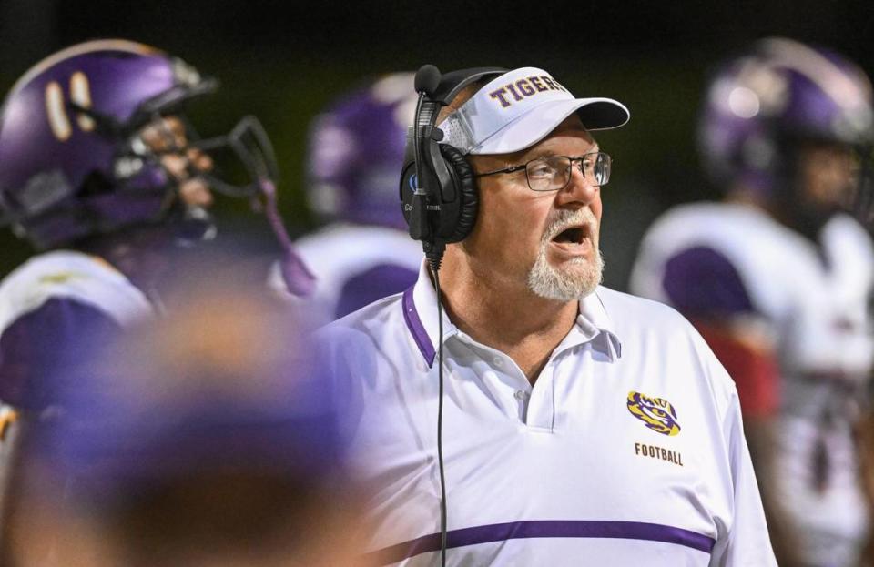 Rich Tuman stepped down as the Lemoore head coach before becoming the offensive coordinator at San Joaquin Memorial. He was elevated to be the head coach after Anthony Goston retired. CRAIG KOHLRUSS/ckohlruss@fresnobee.com