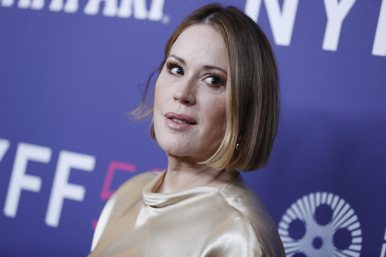 NEW YORK, NEW YORK - SEPTEMBER 24: Molly Ringwald attends the opening night screening of The Tragedy Of Macbeth during the 59th New York Film Festival on September 24, 2021 in New York City. (Photo by John Lamparski/WireImage)